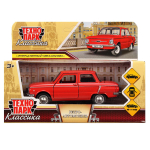 Модель ин. мет. "Заз-968а Запорожец" 12см, красный ZAZ968A-12-RD (Технопарк)