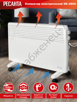 Конвектор РЕСАНТА ОК-2500