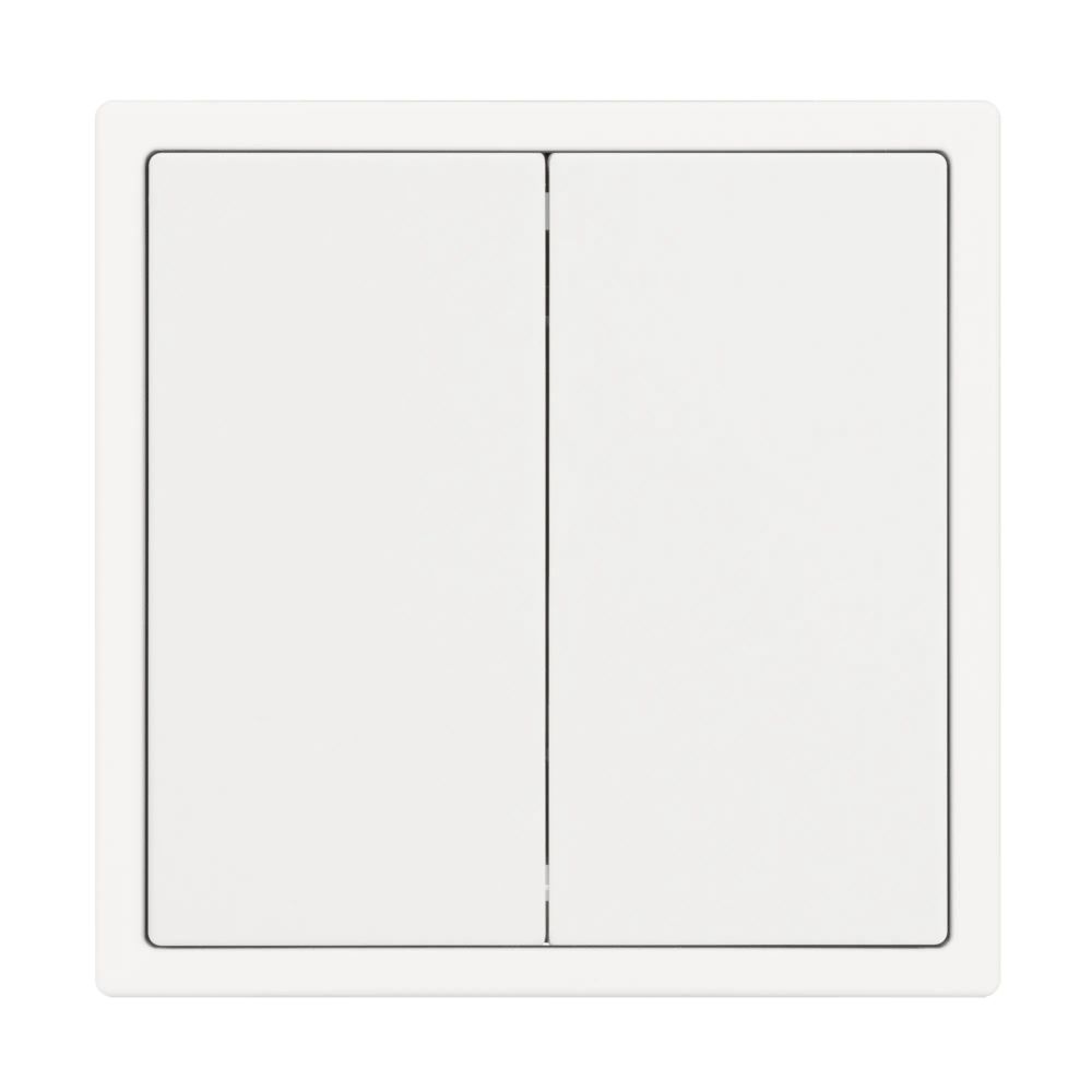 Механизм звонкового выключателя двухклавишный SWT-NOBE-MKR2-SFPL-WH (230V, 10A) (Arlight, Белый кварц) 061741