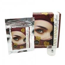 Lady Henna Краска для бровей на основе хны Темно-коричневая 10г