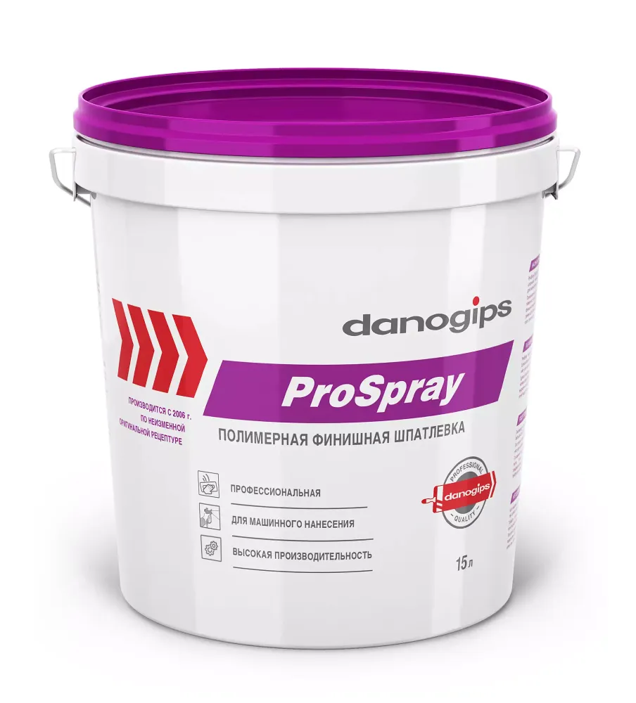 Шпатлевка Danogips ProSpray машинного нанесения. 25кг РБ