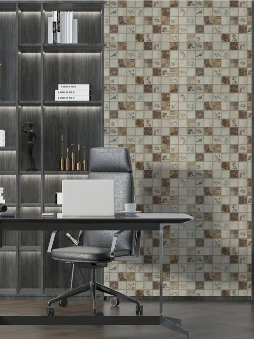 Декоративная стеновая панель ПВХ Плитка Эспрессо 964х484 мм