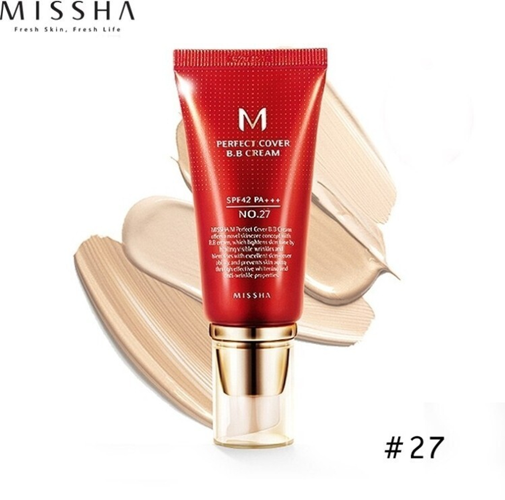 Missha Perfect Cover BB Cream SPF42 PA+++ 27 тон