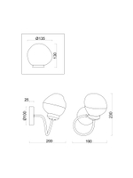 Настенный светильник (бра) Freya FR8017WL-01MG