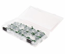 Набор колец уплотнительных для систем кондиционирования с R-12/R-134 270шт с хладагентами бокс JTC