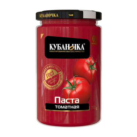 Томатная паста "Кубаночка" 750гр 12б