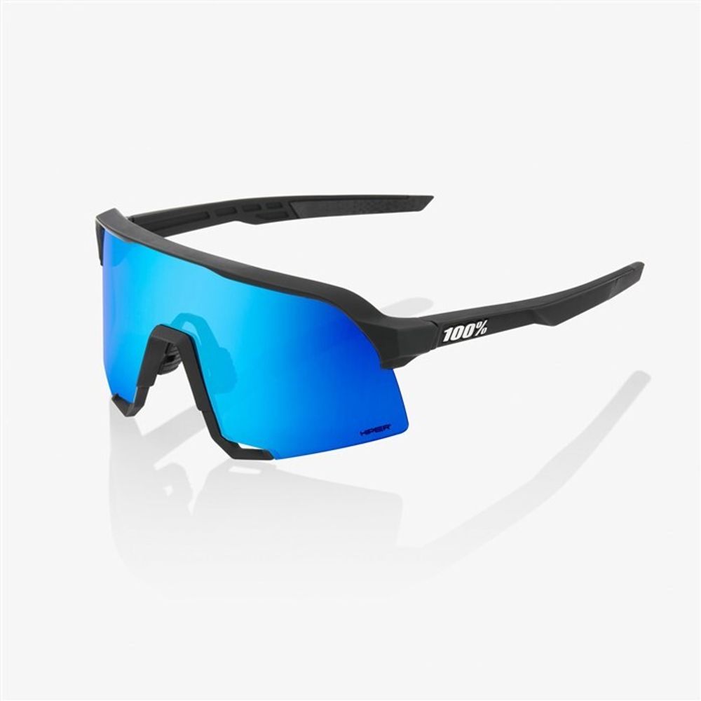 Очки спортивные 100% S3 Matte Black / HIPER Blue Multilayer Mirror Lens (61034-407-01)