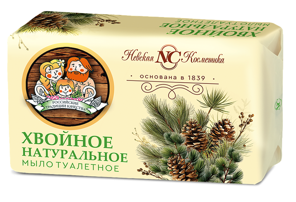 Мыло туалетное 180 гр Невская Косметика Хвойное Натуральное