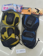 Защита : наколенники+налокотники+на кисти рук, в сетке, 4 цвета микс, с-30825