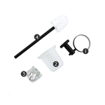 Ерш для туалета Frap, подвес, стекло, нержавеющая сталь, чер, F30210