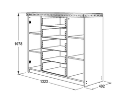 Комод «Ольга-13» № 3 (ясень анкор темный/ясень анкор светлый), ЛДСП, Фант-мебель, г. Волжск