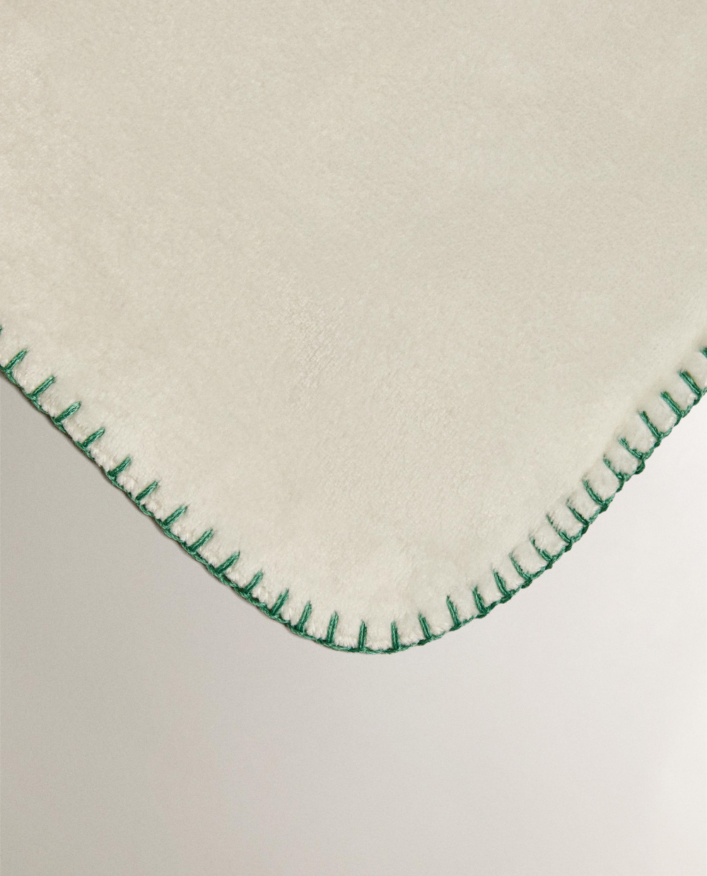 Zara Home плед детский из полиэстера, экрю, 90x120 см · 0616/004