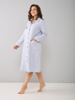 Халат Х-252/серый-гибискус