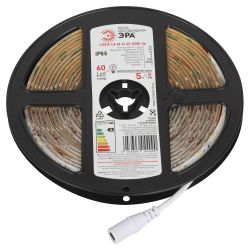 Светодиодная лента ЭРА LS2835 -4,8-60-12-4000K-IP65-1 year-5m дневной белый 5м