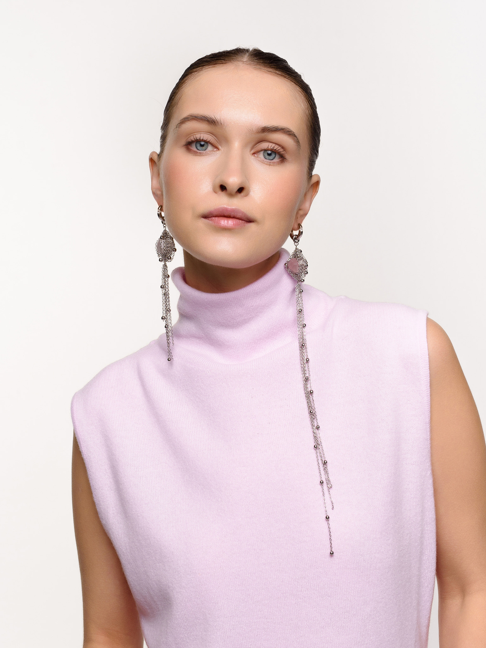 Серьги "Pink Fantastic" Silver