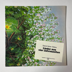 Винтажная виниловая пластинка LP Dietrich Fischer Dieskau Дитрих Фишер-Дискау Lieder Aus Vier Jahreszeiten Песни Из Четырех Сезонов (Germany 1976)