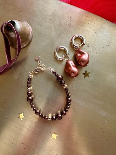 Браслет Тиана из шоколадных бусин