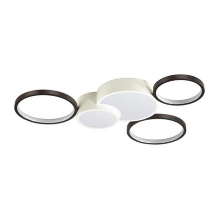 5253/80CL LEDIO LN26 291 белый, черный Люстра потолочная диммир. с ДУ LED 80W 220V NORBERT