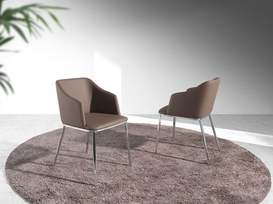 Стул F3201 /4022 экокожа цвет коричневый Испания