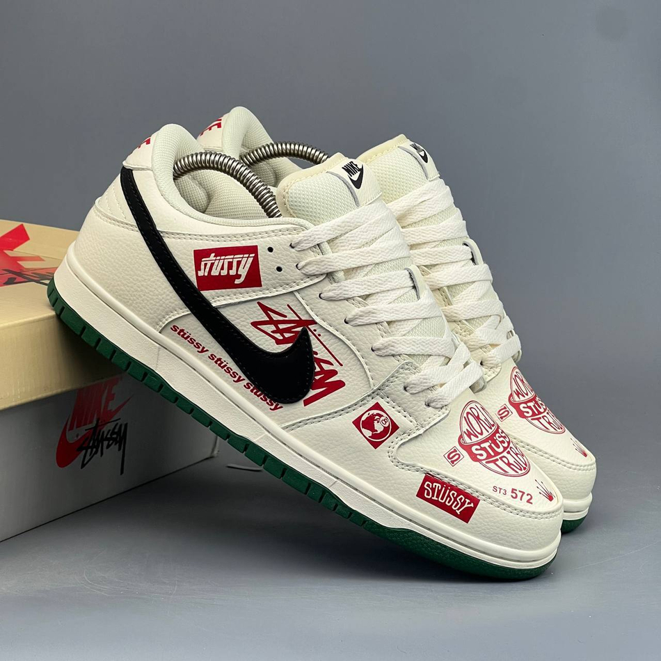 Кроссовки Nike DunkSB Stussi #157 (бел.)