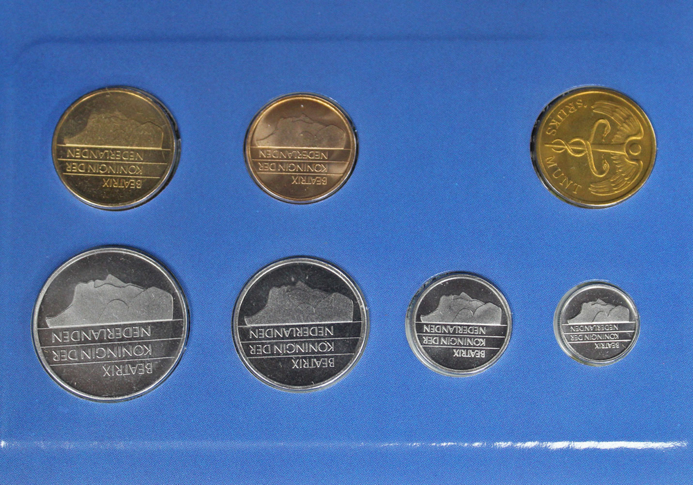 Набор монет Нидерландов 1991 UNC в оригинальной упаковке