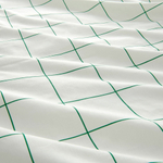 Комплект постельного белья IKEA VITKLOVER (ВИТКЛЕВЕР), Двуспальный, Белый в клетку, 240x220, 50x80 см