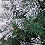 Ёлка «Царица леса» 180 см,ПВХ+леска, с белым напылением+шишки (698 веток) (SZ1017-180)