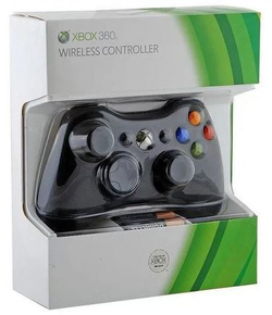 Беспроводной геймпад с ресивером для Xbox 360/ПК (черный)
