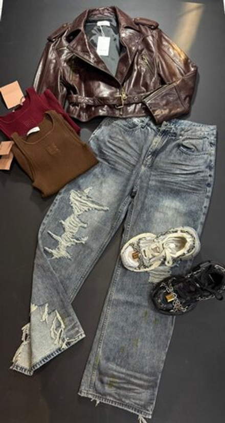 Кожаная куртка Yves Saint Laurent