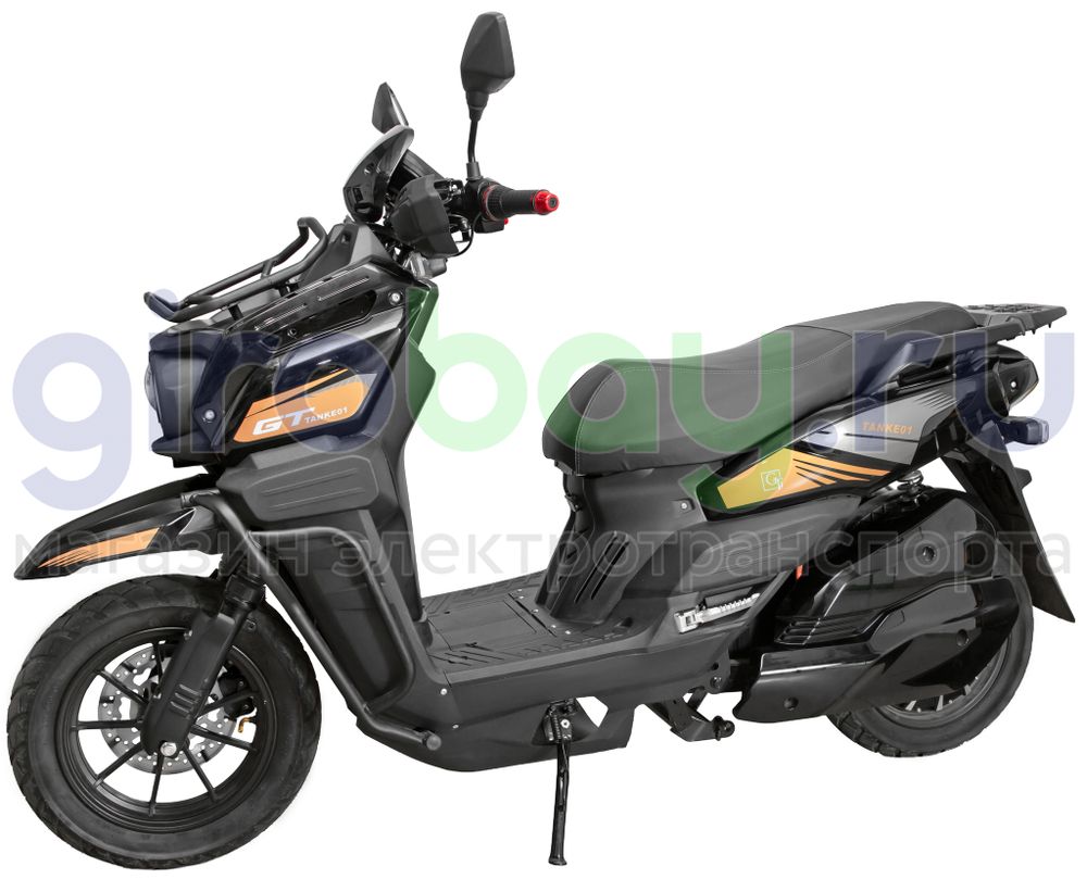 Электроскутер GT Tank 3000W (72V/60Ah) - Чёрный фото №6