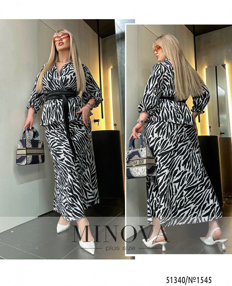 Костюм 1545-черный Minova