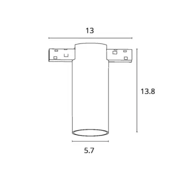 Магнитный трековый светодиодный светильник 12W 3000K A7290PL-1WH белый Optima Arte Lamp