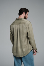 Рубашка | washed olive