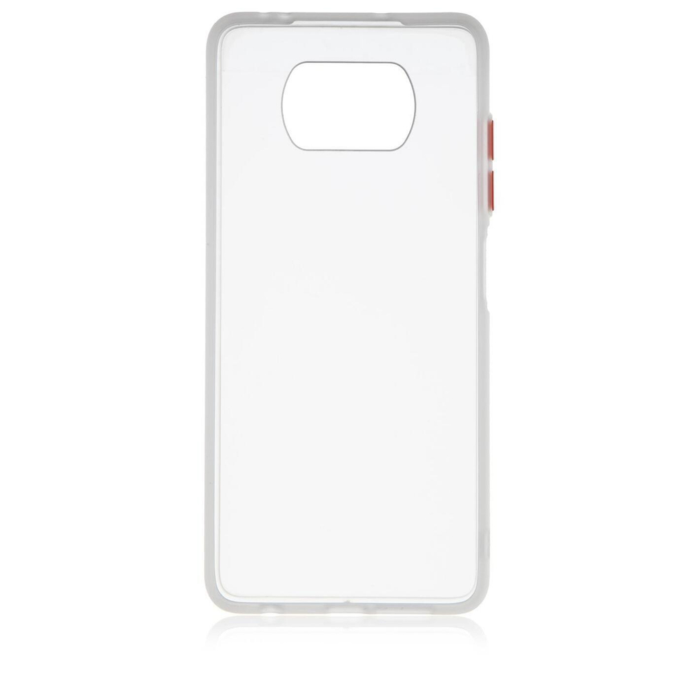 Чехол ROSCO для Poco X3 NFC;Poco X3 Pro оптом (арт. XM-PX3-ST-TPU-WHITE-RED)