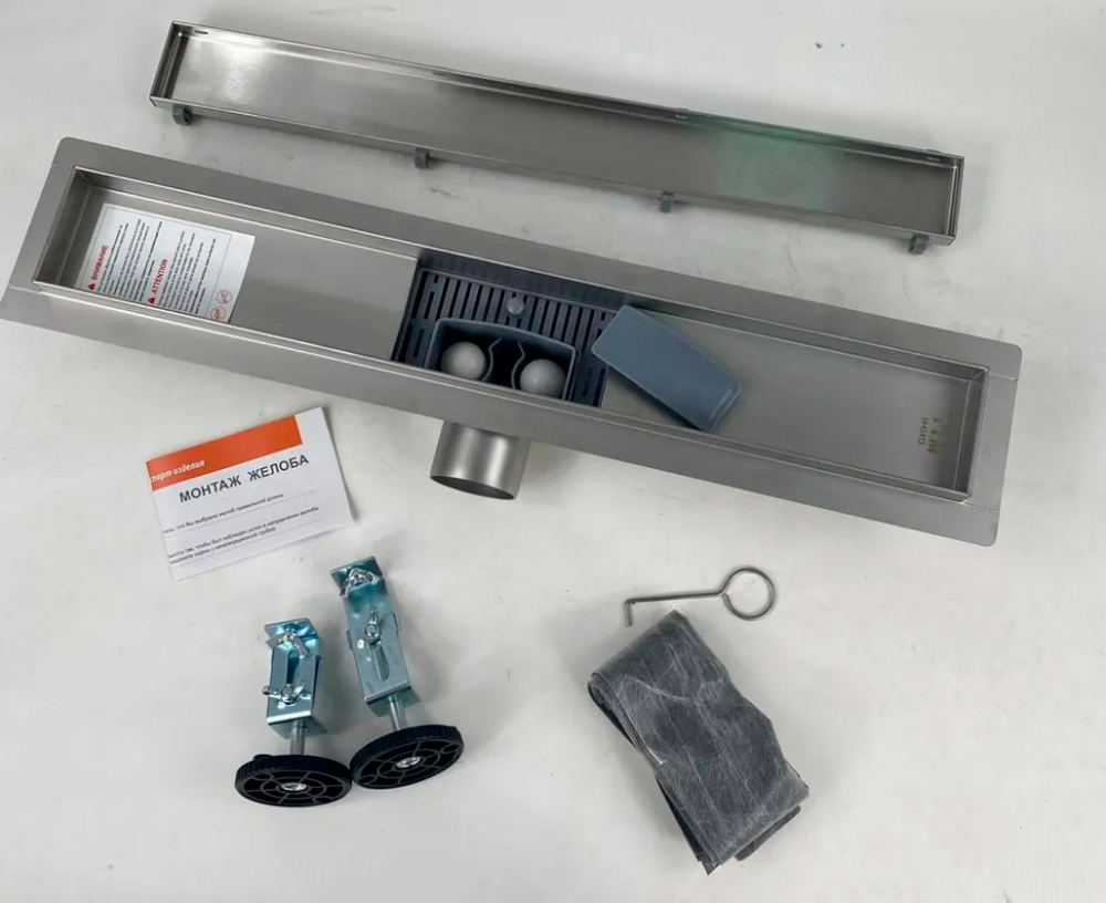 Душевой лоток с решеткой под плитку TIM (60см) BAD456002