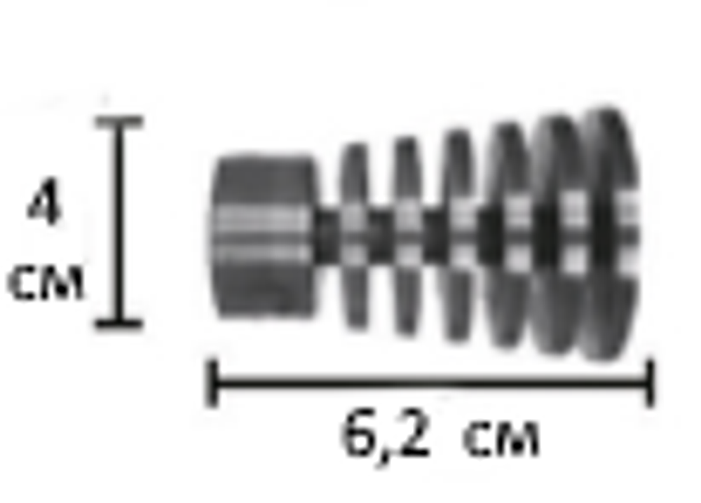 Наконечники "Конус скан Ост" кованых карнизов для штор d 16 мм, цвет бронза