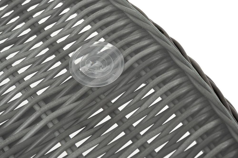 "Эспрессо" плетеный круглый стол, диаметр 118 см, цвет графит