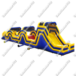 Коммерческая надувная полоса препятствий "Зона экстрима" 20*4*5,5 м