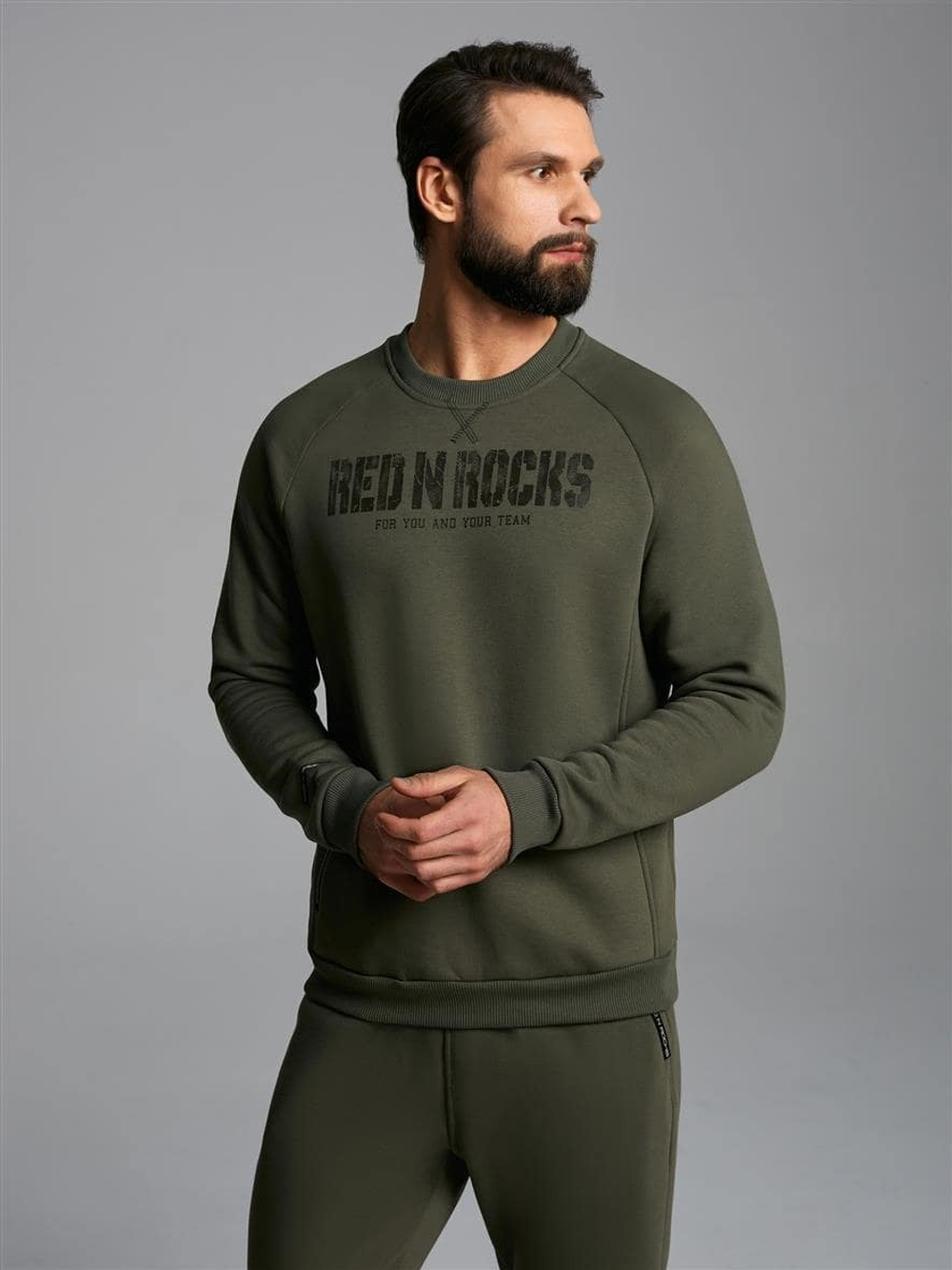 Спортивный костюм мужской 12M-RR-1266 хаки