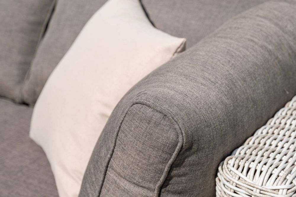 "Лунго" трансформирующаяся лаунж-зона из искусственного ротанга, цвет бежевый