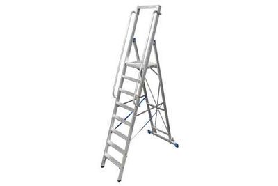STABILO Передвижная алюминиевая стремянка 9 ступеней (127792)