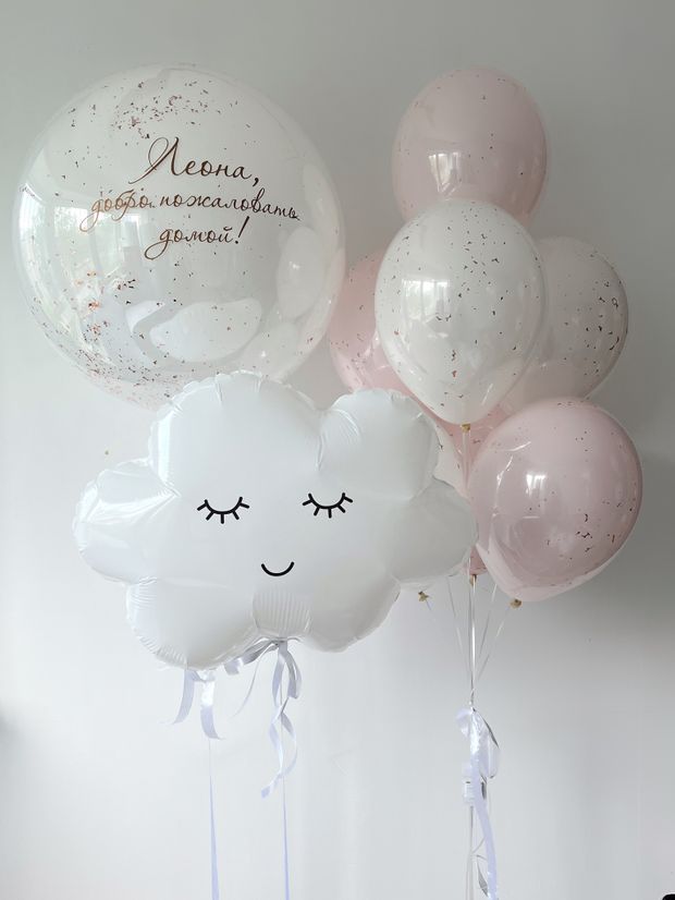 "Сердечный привет" (набор из 9 шаров) №8115