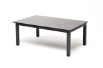 "Канны" журнальный столик из HPL 90х60, H40, каркас темно-серый (RAL 7024), цвет столешницы "серый гранит"