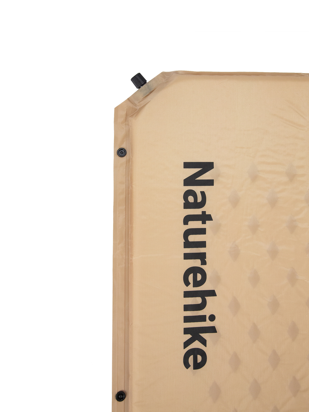 Коврик самонадувной односпальный Naturehike, с подушкой, бежевый (NH15Q002-D)