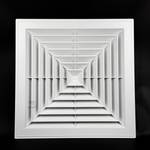 Пластиковая потолочная решётка диффузорного типа 600x600