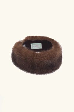 Меховая повязка (Russian Roullete), коричневая