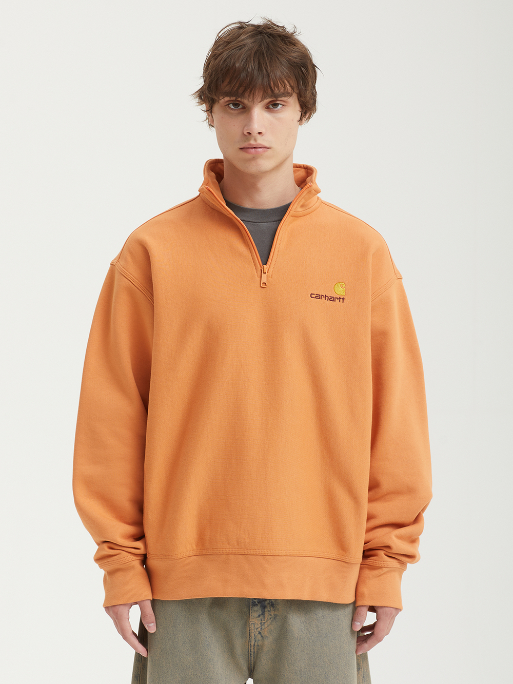 Мужская Толстовка Half Zip American Script