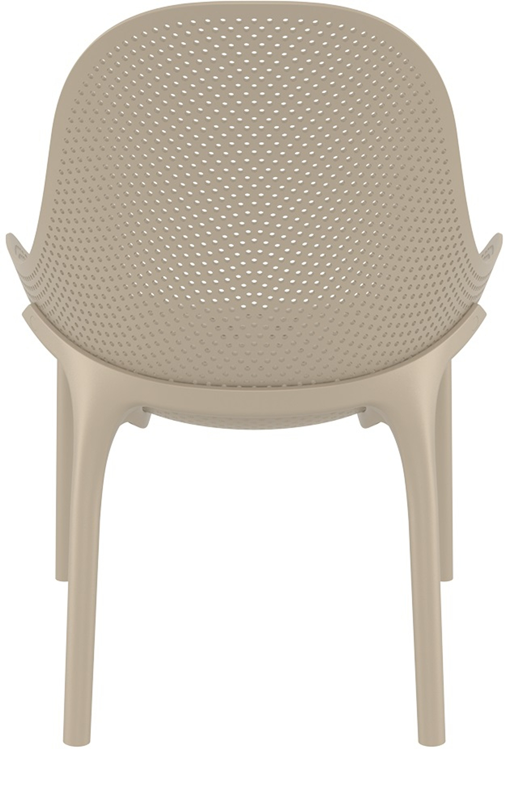 Лаунж-кресло пластиковое, Siesta Contract Sky Lounge, бежевый