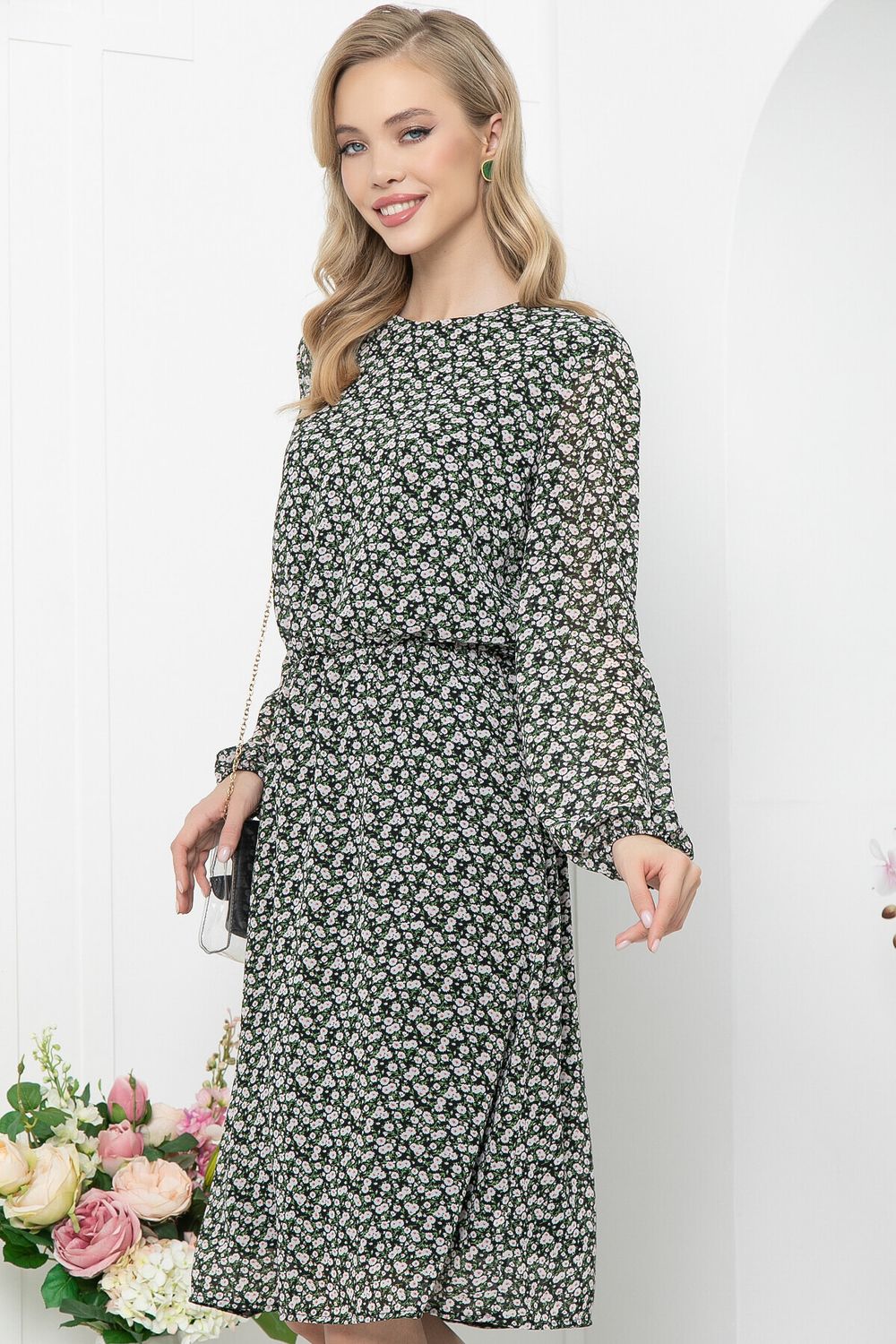 Платье "Лорена" (блэк) П5348 LT Collection