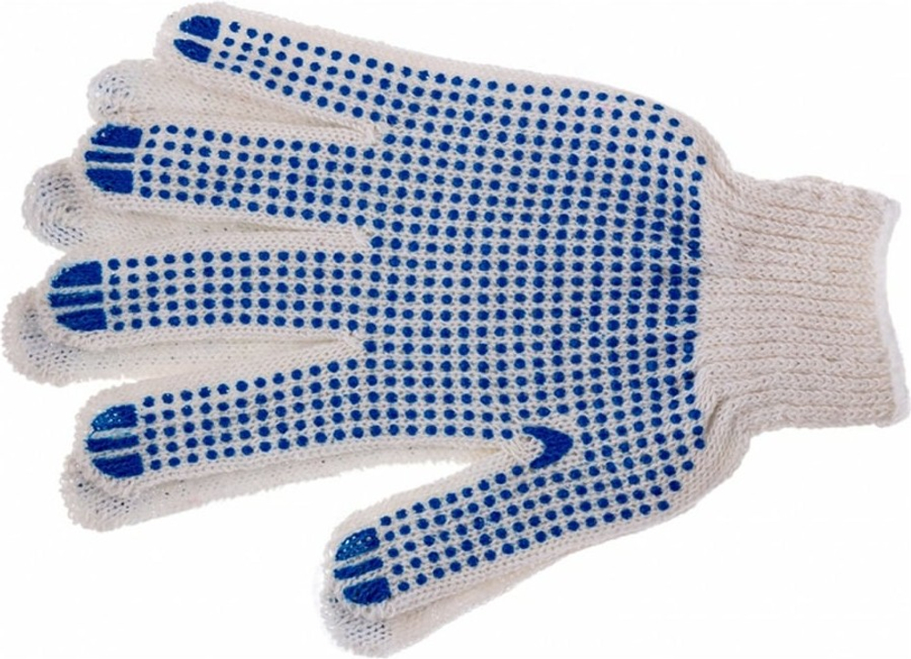 Перчатки RUSSIA трикотажные ПВХ-покрытие "Точка"